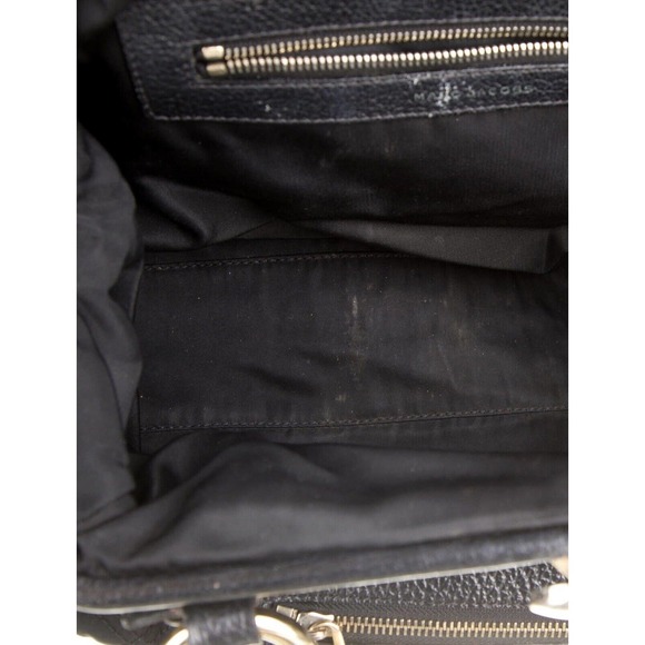 Marc Jacobs black Nylon With Leather Trim‎ quilted Stam Satchel Shoulder Bag - Picture 4 of 10